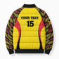 Custom Uganda Cricket Bomber Puffer Jacket Go Cricket Cranes