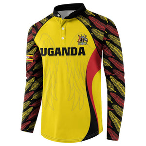 Custom Uganda Cricket Button Sweatshirt Go Cricket Cranes