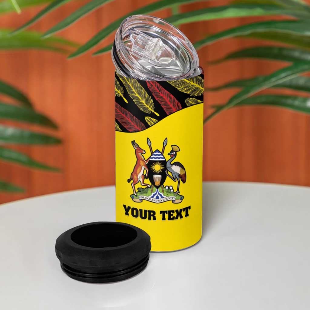 Custom Uganda Cricket 4 in 1 Can Cooler Tumbler Come On Cricket Cranes - African Pride