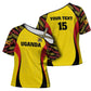 Custom Uganda Cricket Cross Shoulder Shirt Go Cricket Cranes