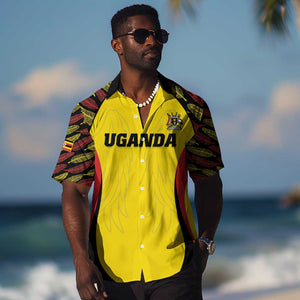 Custom Uganda Cricket Hawaiian Shirt Come On Cricket Cranes - African Pride