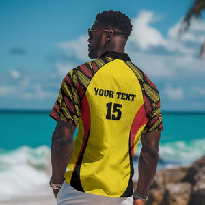 Custom Uganda Cricket Hawaiian Shirt Come On Cricket Cranes - African Pride