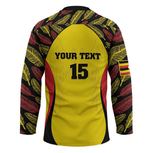 Custom Uganda Cricket Hockey Jersey Go Cricket Cranes