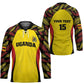 Custom Uganda Cricket Hockey Jersey Go Cricket Cranes