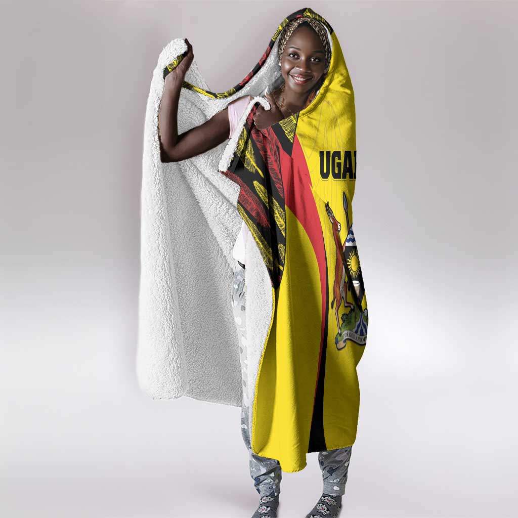 Uganda Cricket Hooded Blanket Come On Cricket Cranes - African Pride