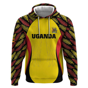 Custom Uganda Cricket Hoodie Come On Cricket Cranes - African Pride