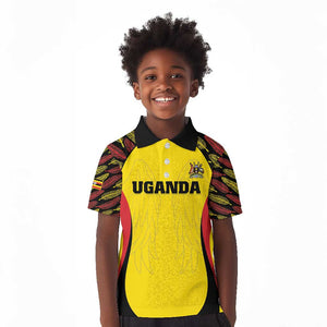 Custom Uganda Cricket Kid Polo Shirt Come On Cricket Cranes - African Pride