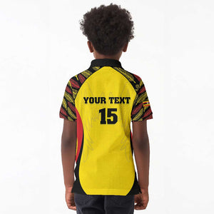 Custom Uganda Cricket Kid Polo Shirt Come On Cricket Cranes - African Pride