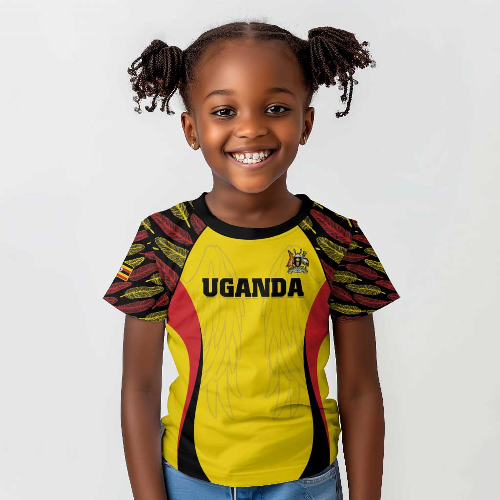Custom Uganda Cricket Kid T shirt Come On Cricket Cranes - African Pride