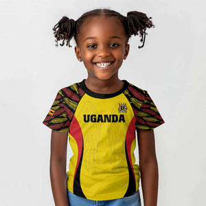 Custom Uganda Cricket Kid T shirt Come On Cricket Cranes - African Pride