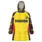Custom Uganda Cricket Kid Wearable Blanket Hoodie Come On Cricket Cranes - African Pride