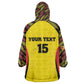 Custom Uganda Cricket Kid Wearable Blanket Hoodie Come On Cricket Cranes - African Pride