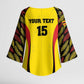 Custom Uganda Cricket Kimono Sleeve Blouse Go Cricket Cranes