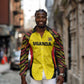 Custom Uganda Cricket Long Sleeve Button Shirt Come On Cricket Cranes - African Pride