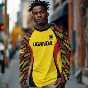 Custom Uganda Cricket Long Sleeve Shirt Come On Cricket Cranes - African Pride