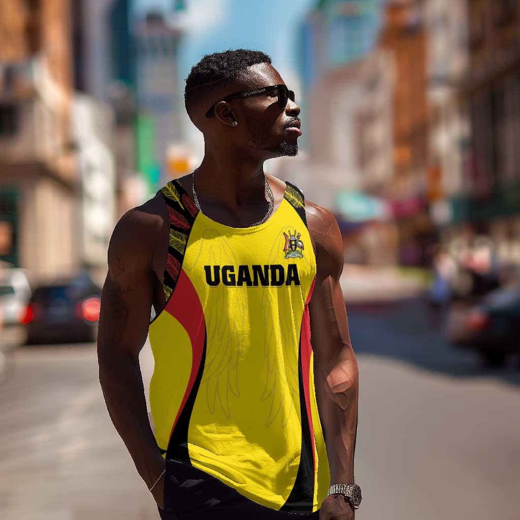 Custom Uganda Cricket Men Tank Top Come On Cricket Cranes - African Pride