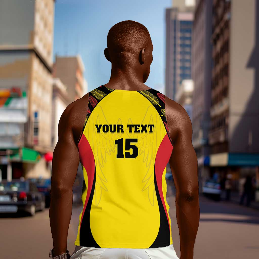 Custom Uganda Cricket Men Tank Top Come On Cricket Cranes - African Pride