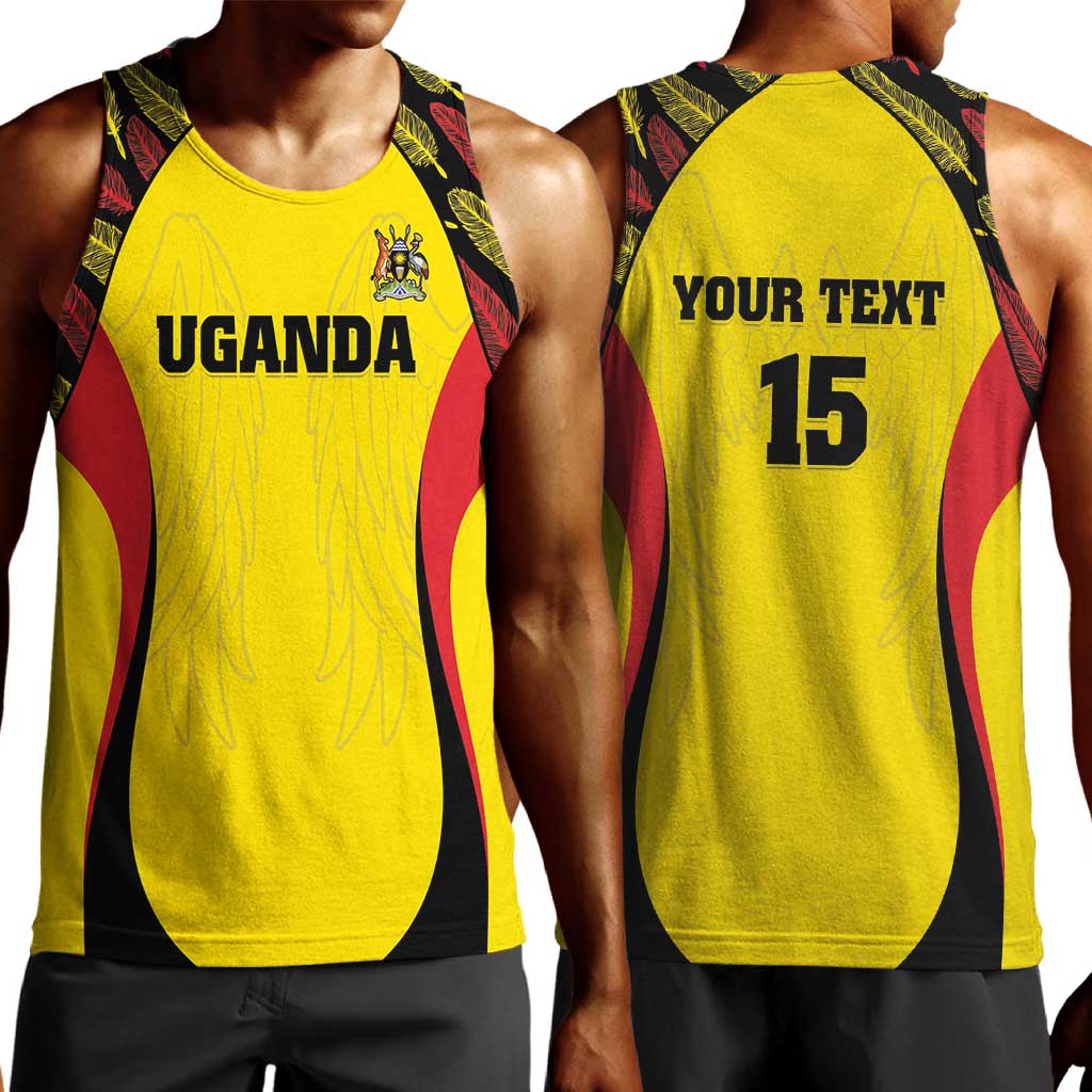 Custom Uganda Cricket Men Tank Top Come On Cricket Cranes - African Pride