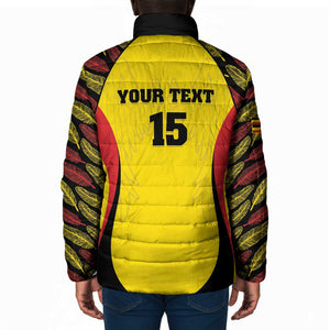 Custom Uganda Cricket Padded Jacket Go Cricket Cranes