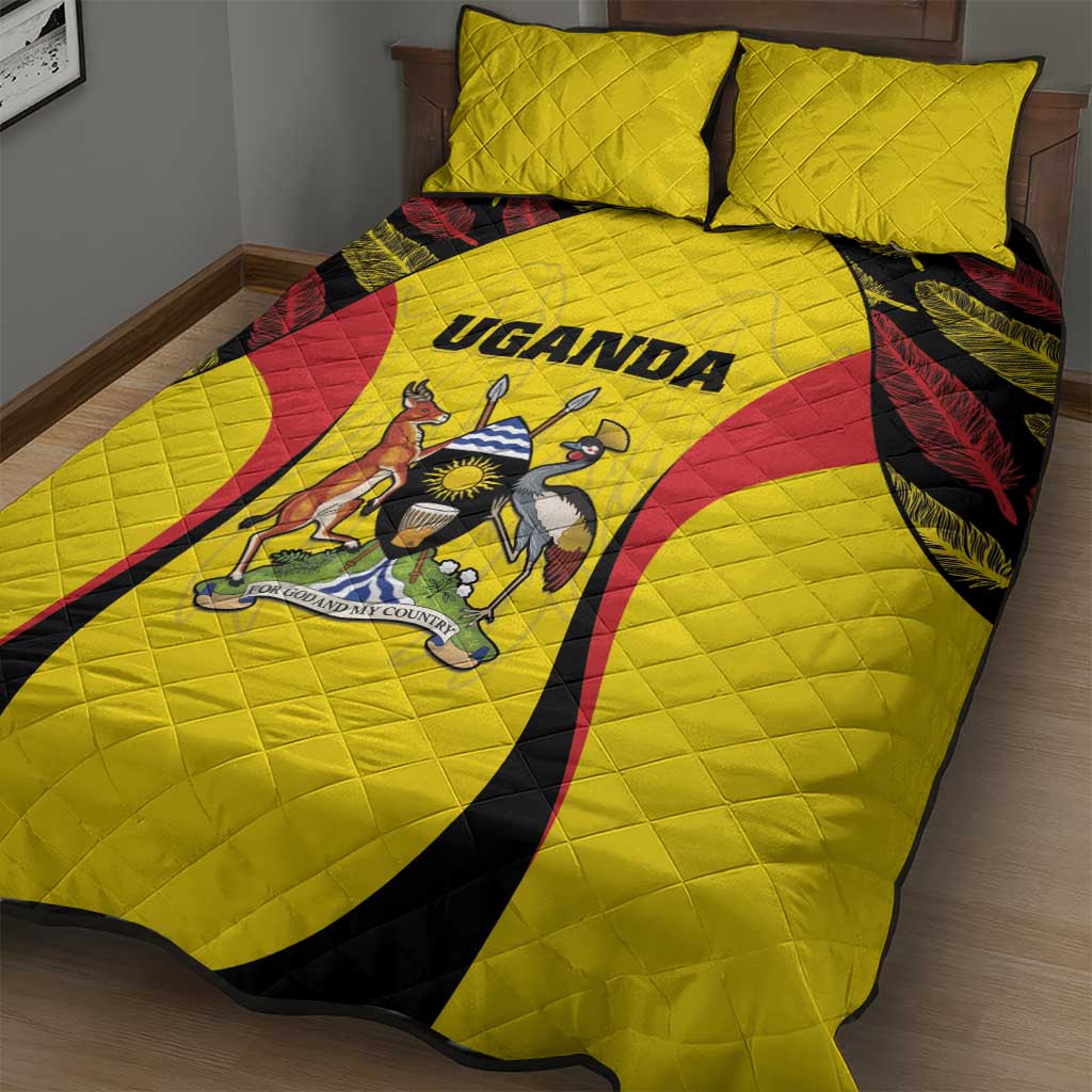 Uganda Cricket Quilt Bed Set Come On Cricket Cranes - African Pride