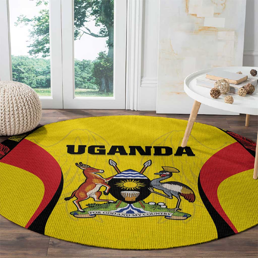 Uganda Cricket Round Carpet Come On Cricket Cranes - African Pride