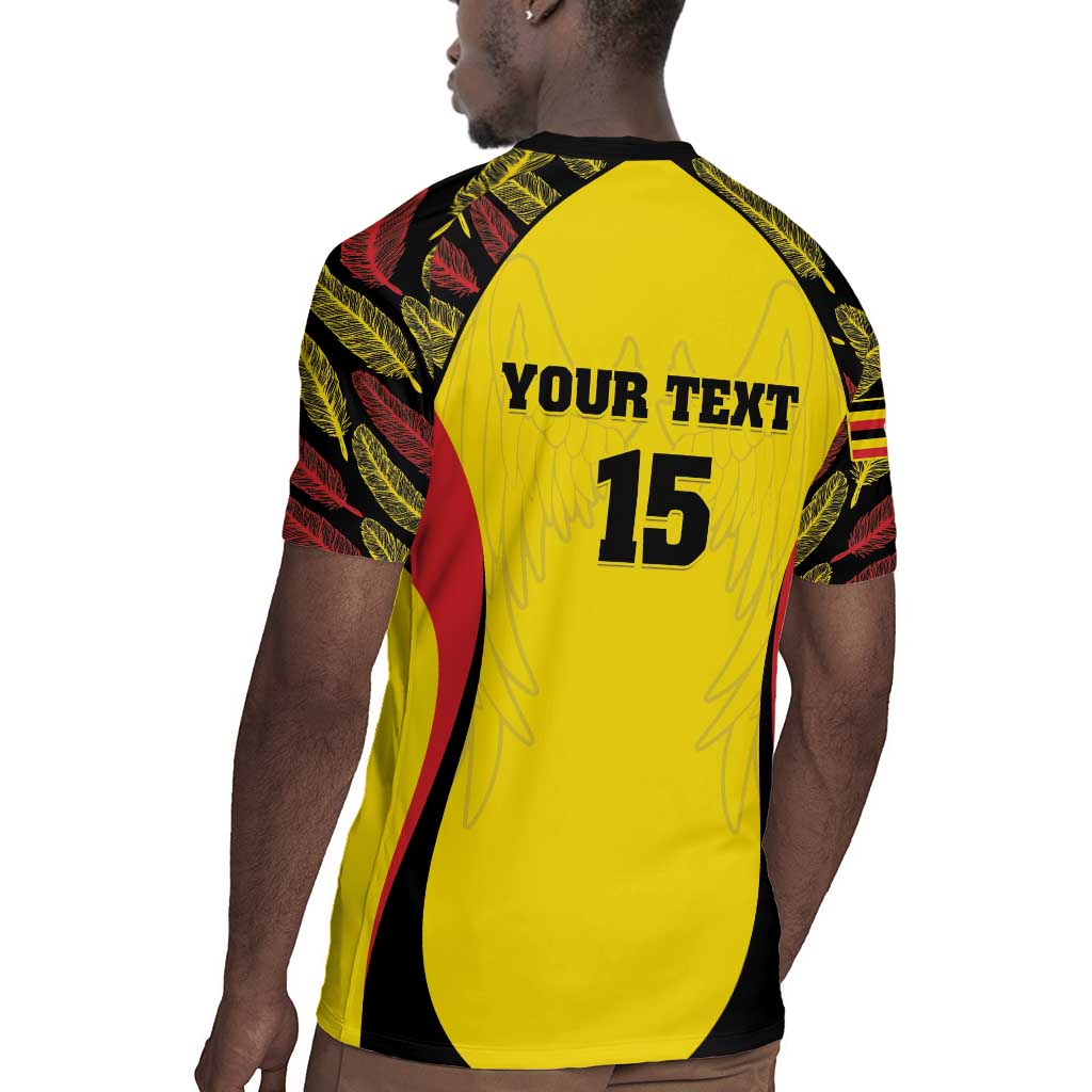 Custom Uganda Cricket Rugby Jersey Come On Cricket Cranes - African Pride