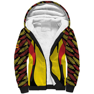 Custom Uganda Cricket Sherpa Hoodie Come On Cricket Cranes - African Pride