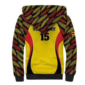 Custom Uganda Cricket Sherpa Hoodie Come On Cricket Cranes - African Pride