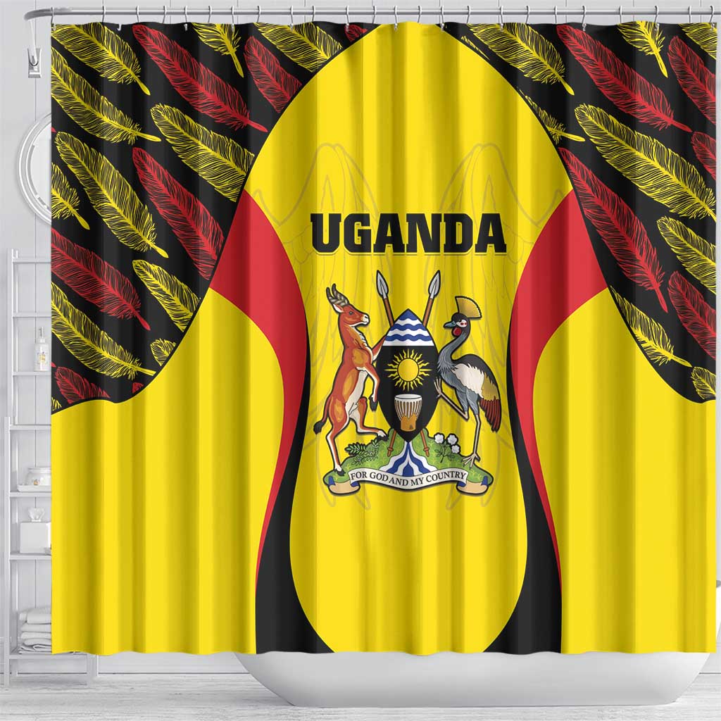 Uganda Cricket Shower Curtain Come On Cricket Cranes - African Pride