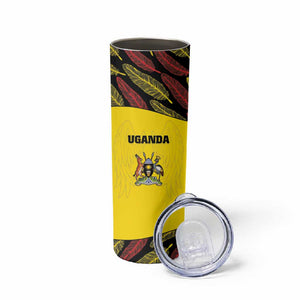 Custom Uganda Cricket Skinny Tumbler Come On Cricket Cranes - African Pride
