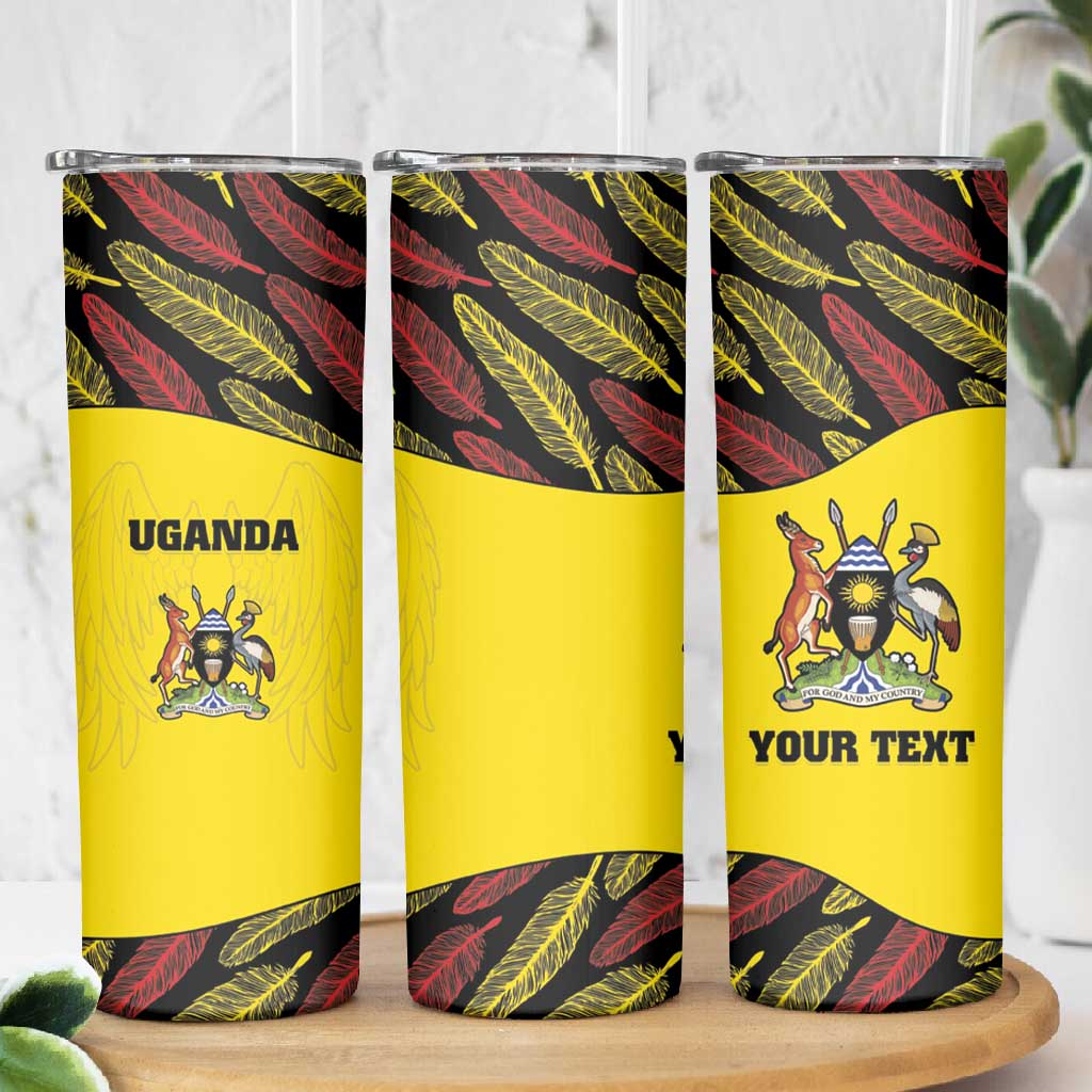 Custom Uganda Cricket Skinny Tumbler Come On Cricket Cranes - African Pride