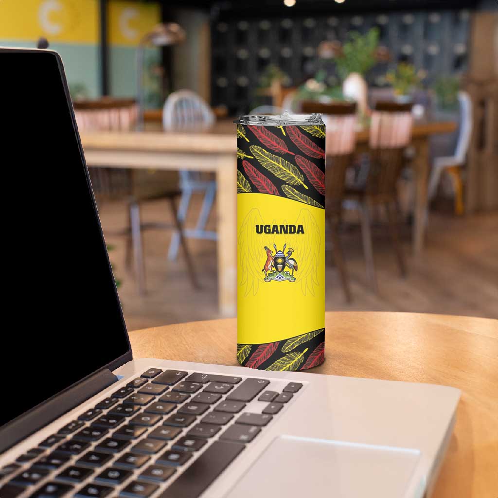 Custom Uganda Cricket Skinny Tumbler Come On Cricket Cranes - African Pride