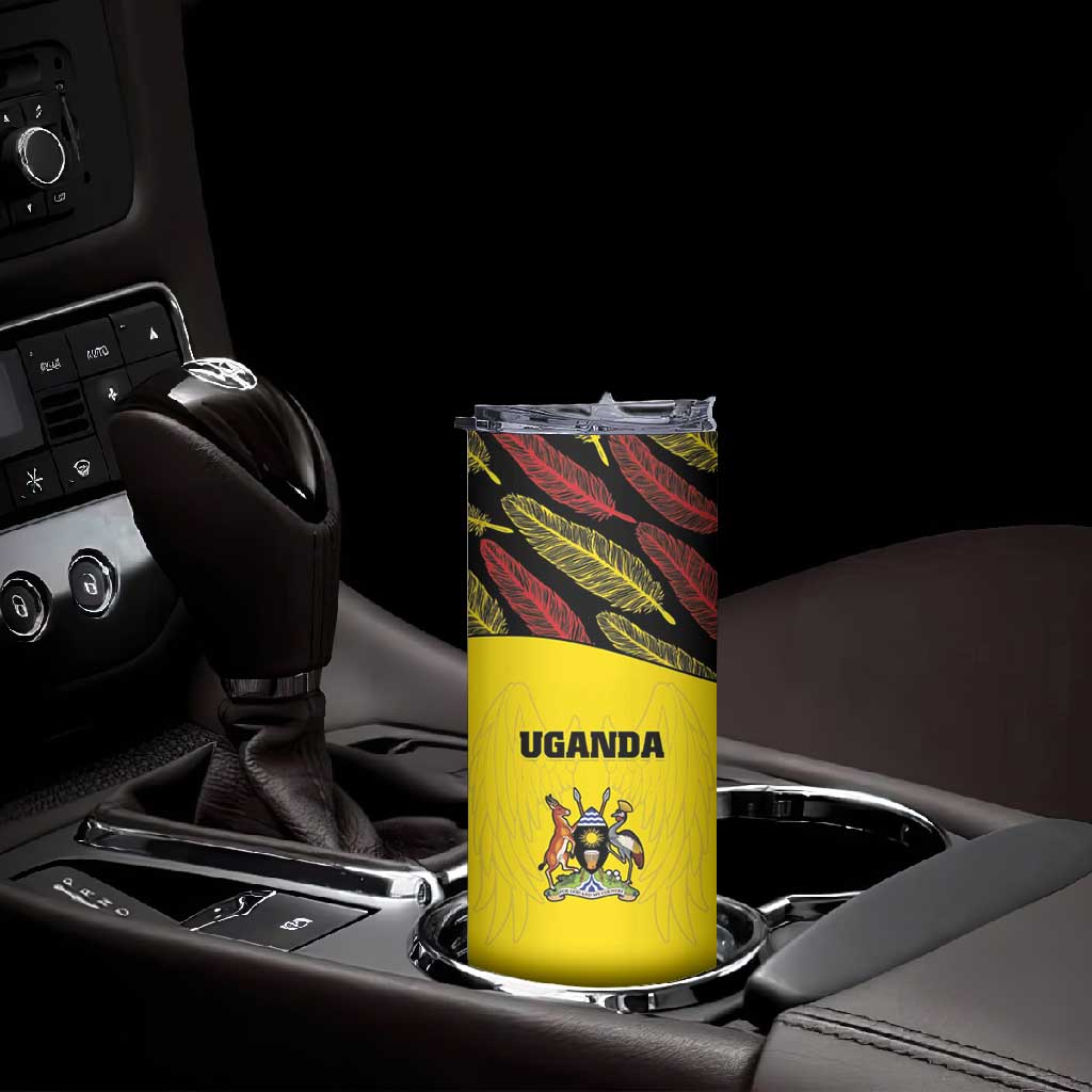 Custom Uganda Cricket Skinny Tumbler Come On Cricket Cranes - African Pride