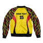 Custom Uganda Cricket Sleeve Zip Bomber Jacket Come On Cricket Cranes - African Pride