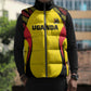 Custom Uganda Cricket Sleeveless Puffer Jacket Go Cricket Cranes