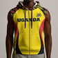 Custom Uganda Cricket Sleeveless Zip Hoodie Come On Cricket Cranes - African Pride
