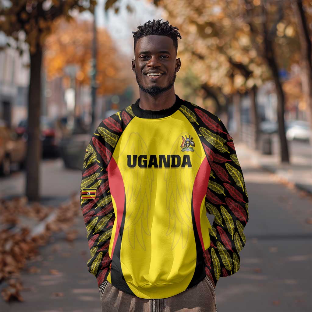 Custom Uganda Cricket Sweatshirt Come On Cricket Cranes - African Pride
