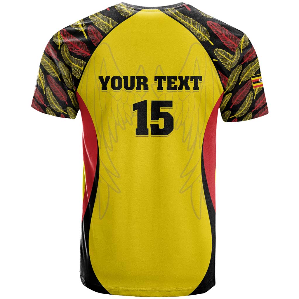 Custom Uganda Cricket T shirt Come On Cricket Cranes - African Pride