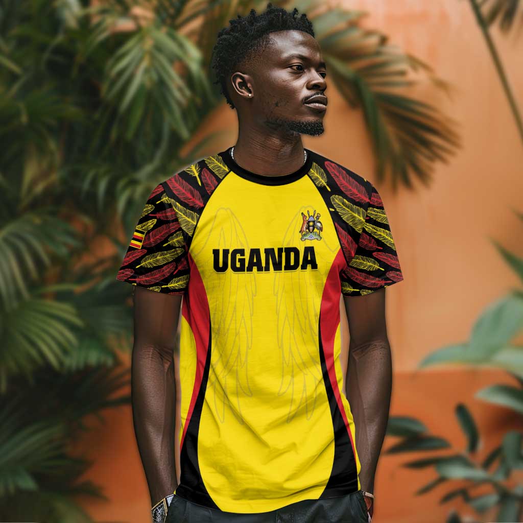 Custom Uganda Cricket T shirt Come On Cricket Cranes - African Pride
