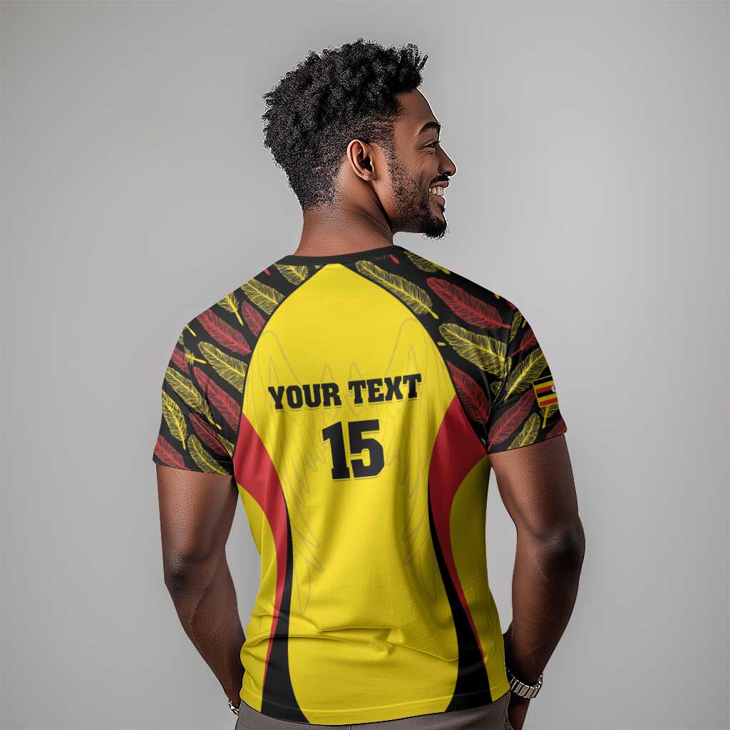 Custom Uganda Cricket T shirt Come On Cricket Cranes - African Pride