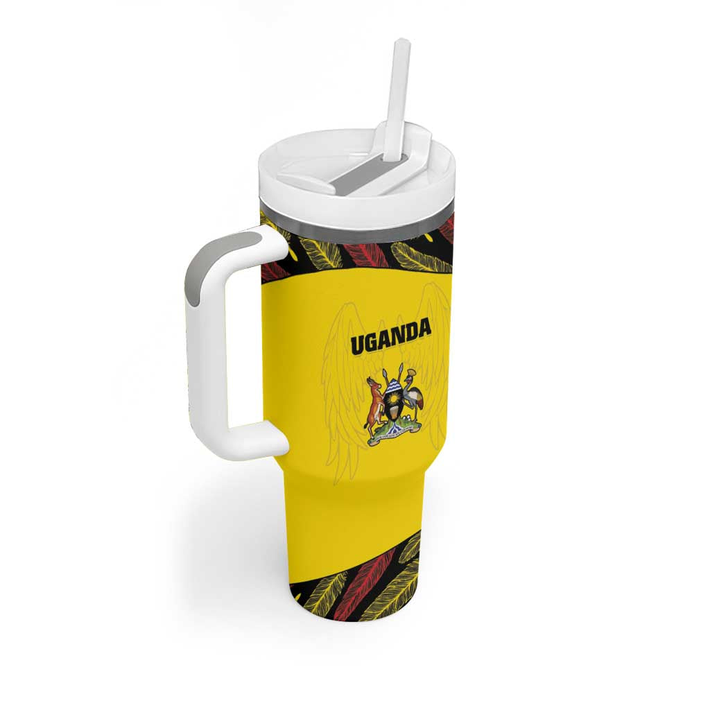 Custom Uganda Cricket Tumbler With Handle Come On Cricket Cranes - African Pride