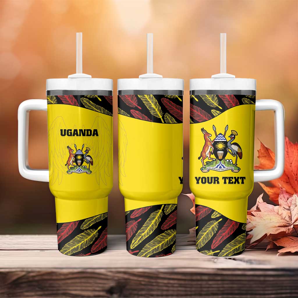 Custom Uganda Cricket Tumbler With Handle Come On Cricket Cranes - African Pride