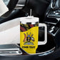 Custom Uganda Cricket Tumbler With Handle Come On Cricket Cranes - African Pride