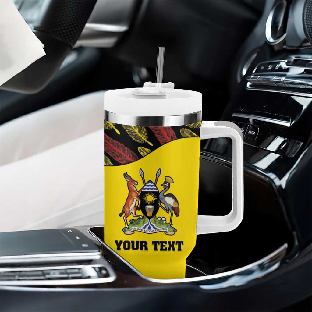 Custom Uganda Cricket Tumbler With Handle Come On Cricket Cranes - African Pride