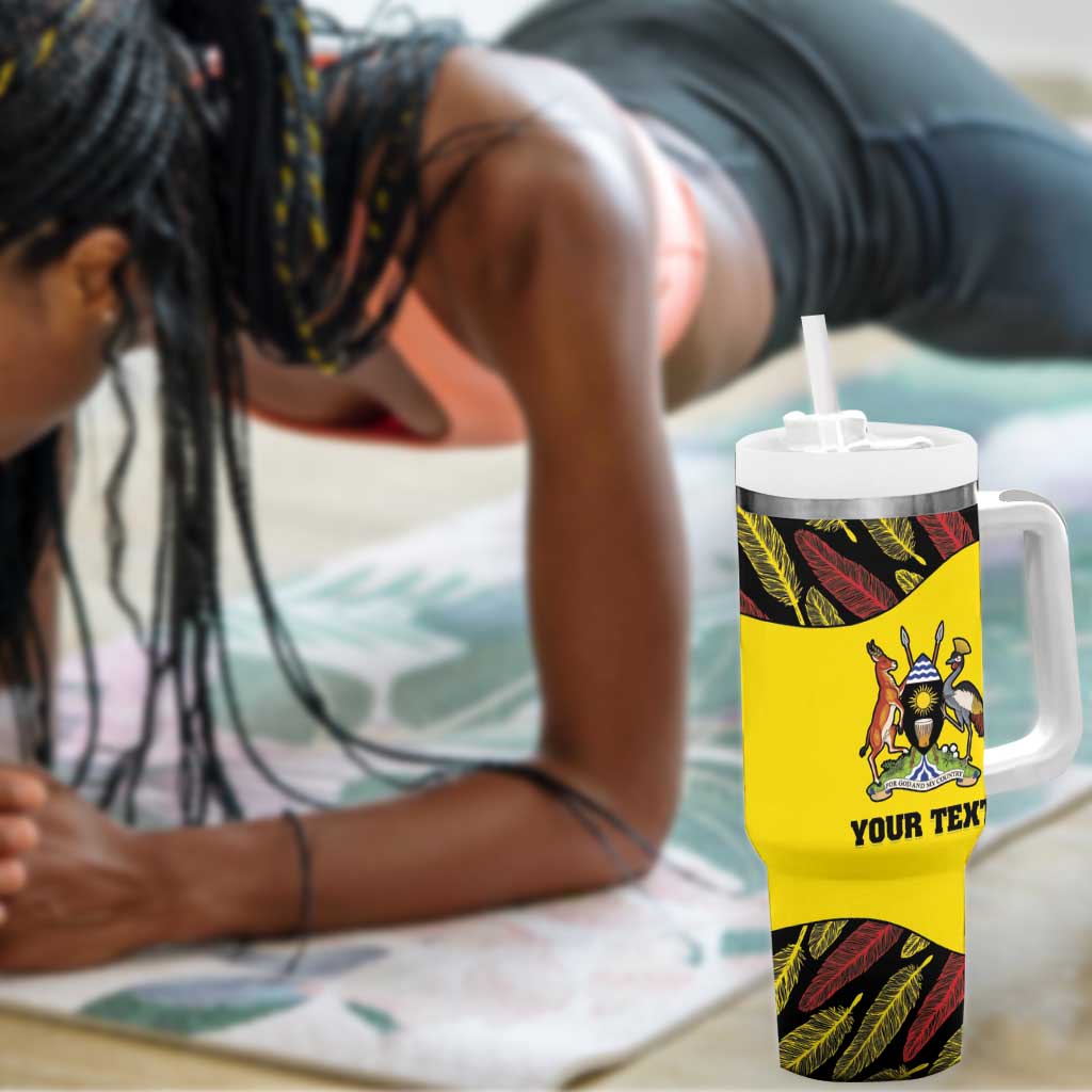 Custom Uganda Cricket Tumbler With Handle Come On Cricket Cranes - African Pride