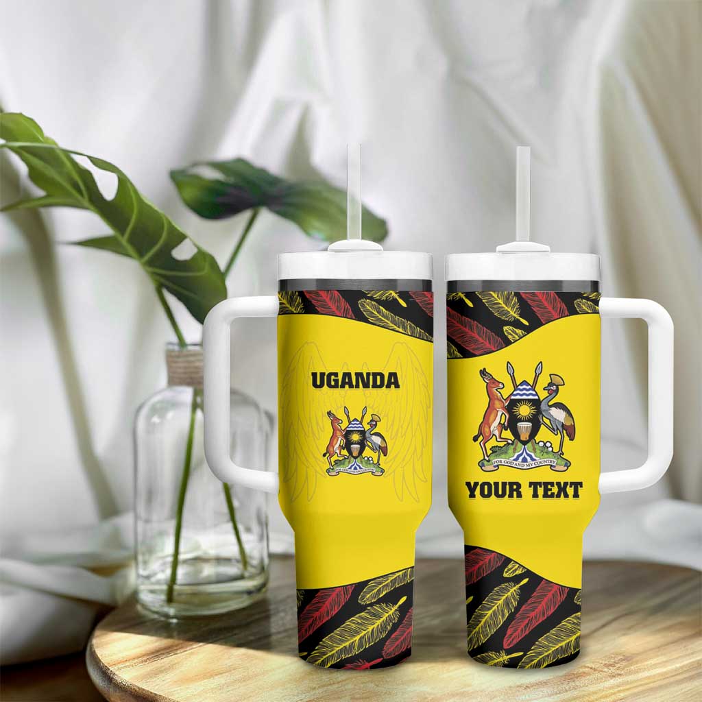 Custom Uganda Cricket Tumbler With Handle Come On Cricket Cranes - African Pride