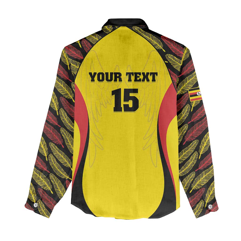 Custom Uganda Cricket Women Casual Shirt Come On Cricket Cranes - African Pride