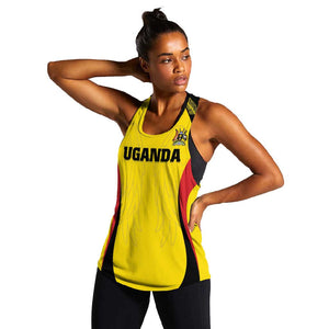 Custom Uganda Cricket Women Racerback Tank Come On Cricket Cranes - African Pride