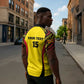 Custom Uganda Cricket Zipper Polo Shirt Go Cricket Cranes