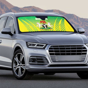 Nigeria Cricket Auto Sun Shade Come On Yellow Greens